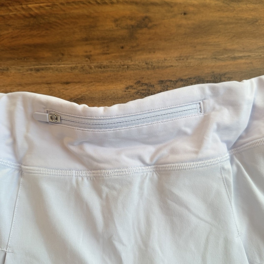 Lululemon Pace Rival Mid-Rise Skirt Size 12 Blue Tennis Skort Golf Gym Pocket - Picture 8 of 9
